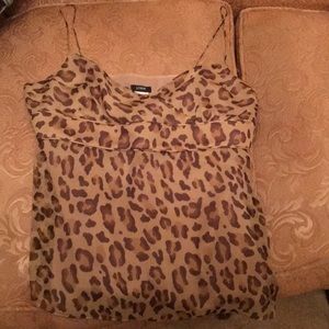 J Crew camisole leopard print